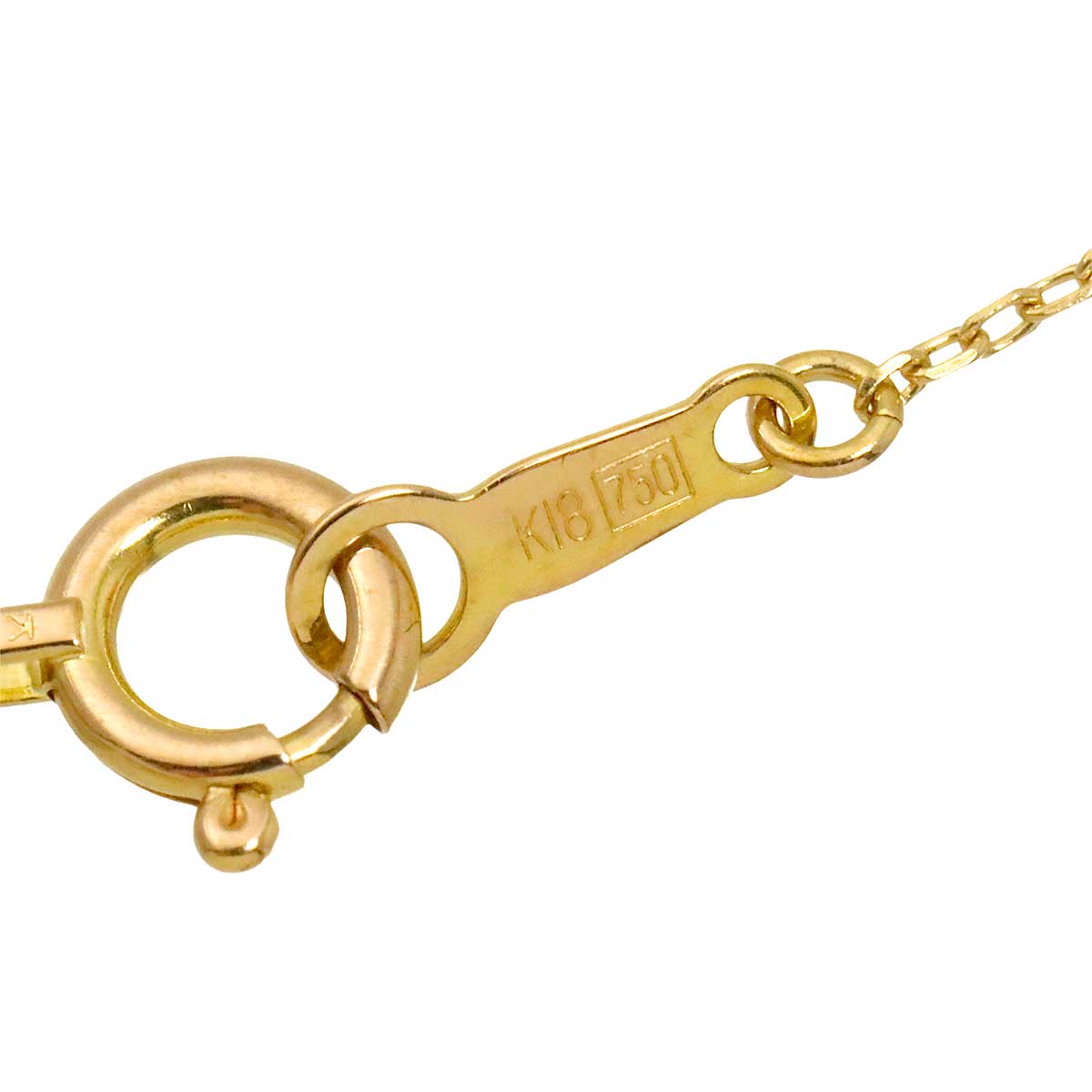 Diamond Necklace 18K Pink Gold 750
