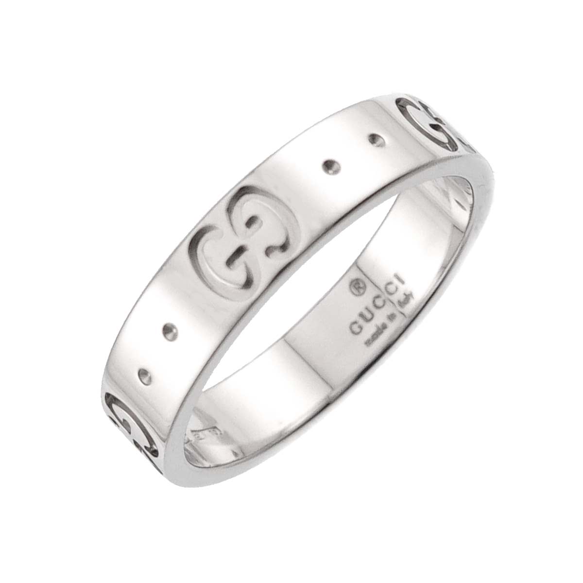 Icon Ring 18K WG White Gold 750 Size10 5-5.25(US)