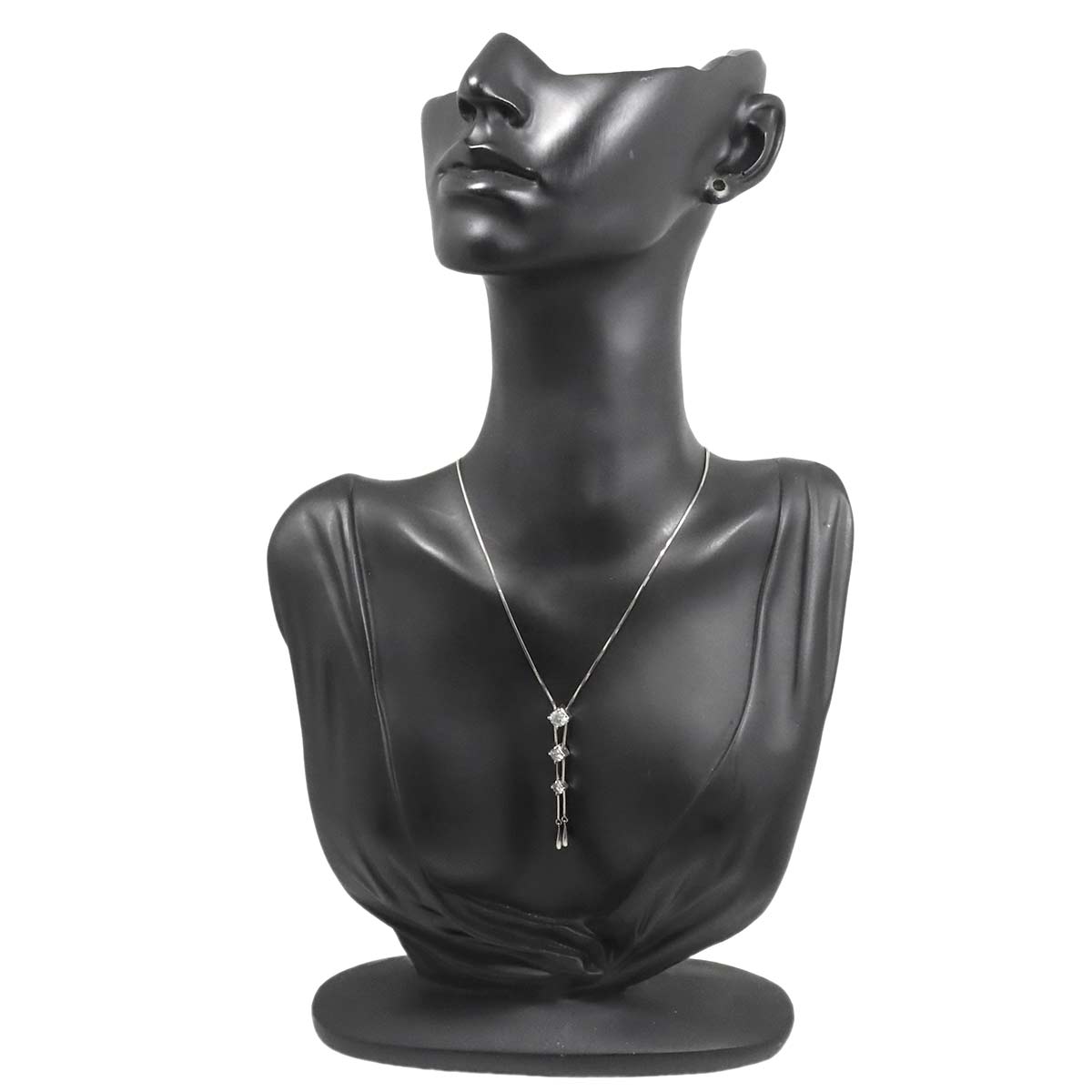 Diamond 0.505ct G/SI2 0.53ct Necklace Pt Platinum