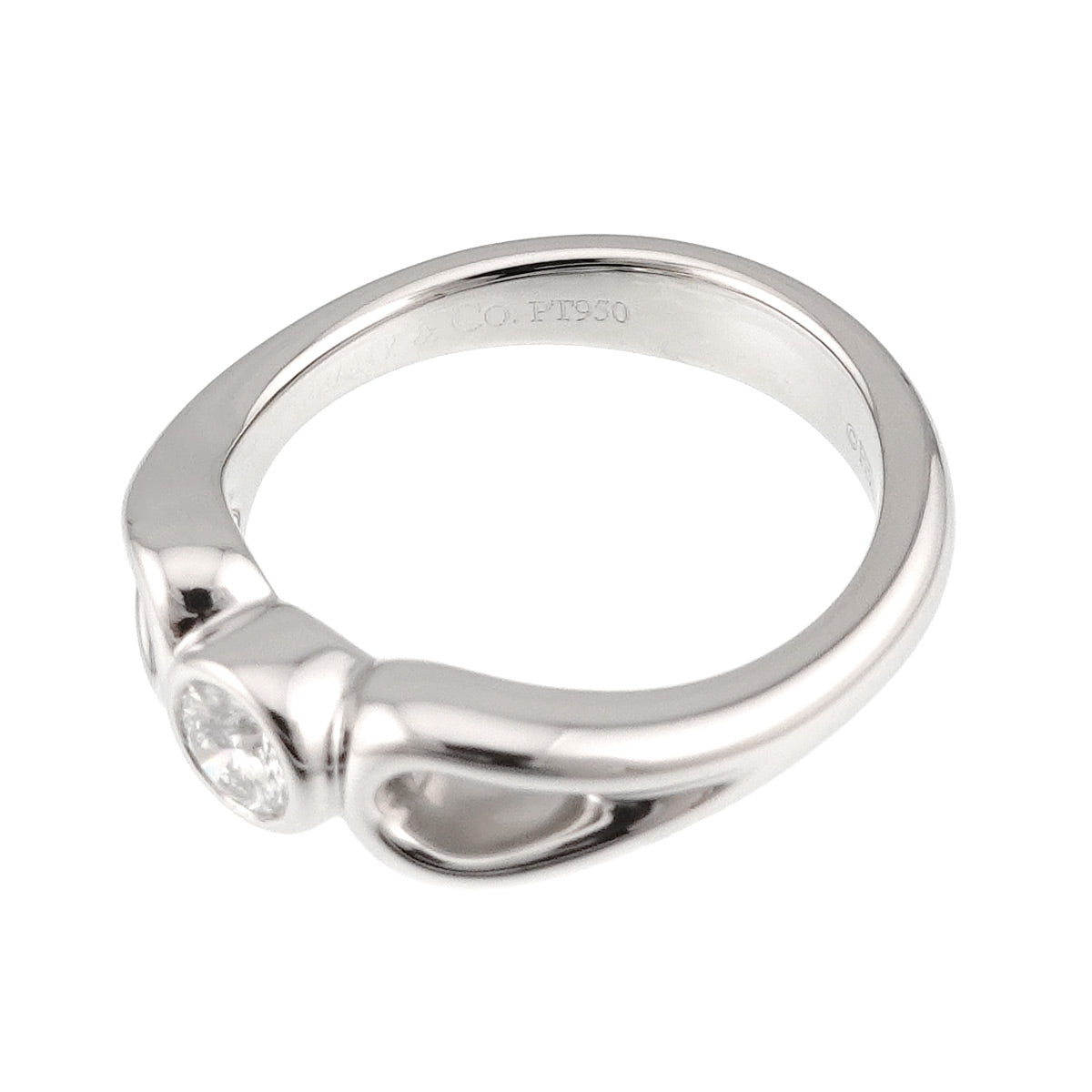 Teardrop Diamond Ring Platinum size3.75-4(US)