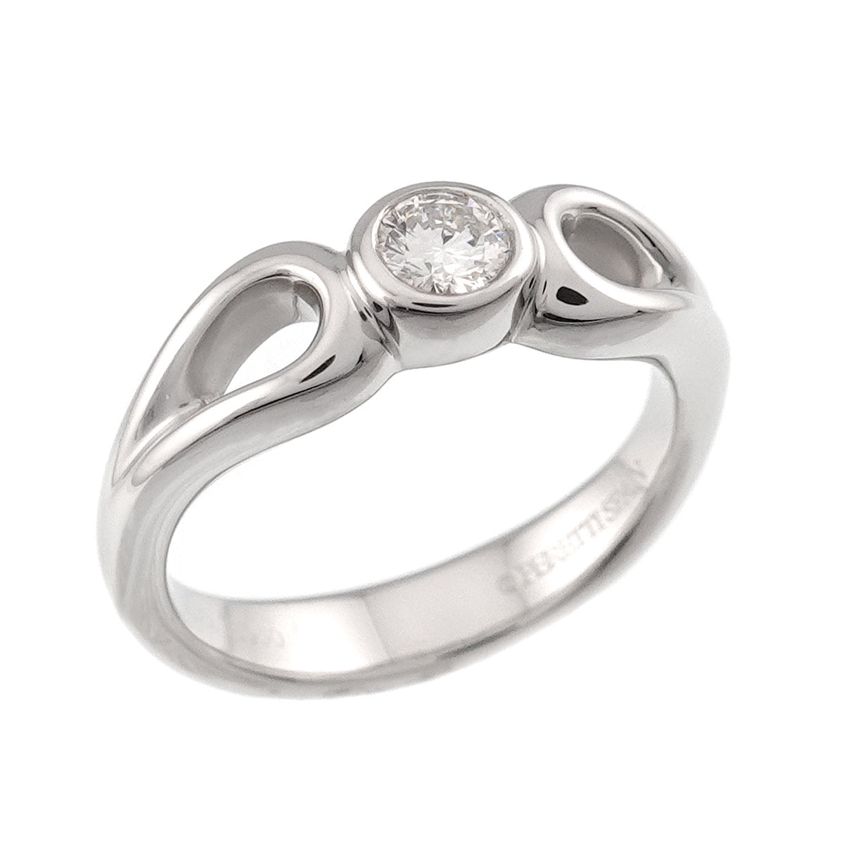Teardrop Diamond Ring Platinum size3.75-4(US)