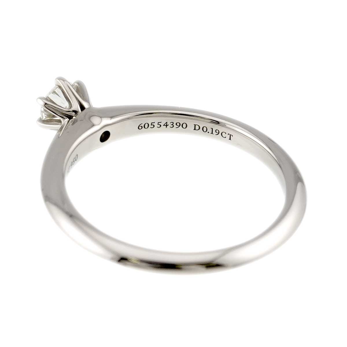 Diamond 0.19ct Ring Pt 4.75-5(US)