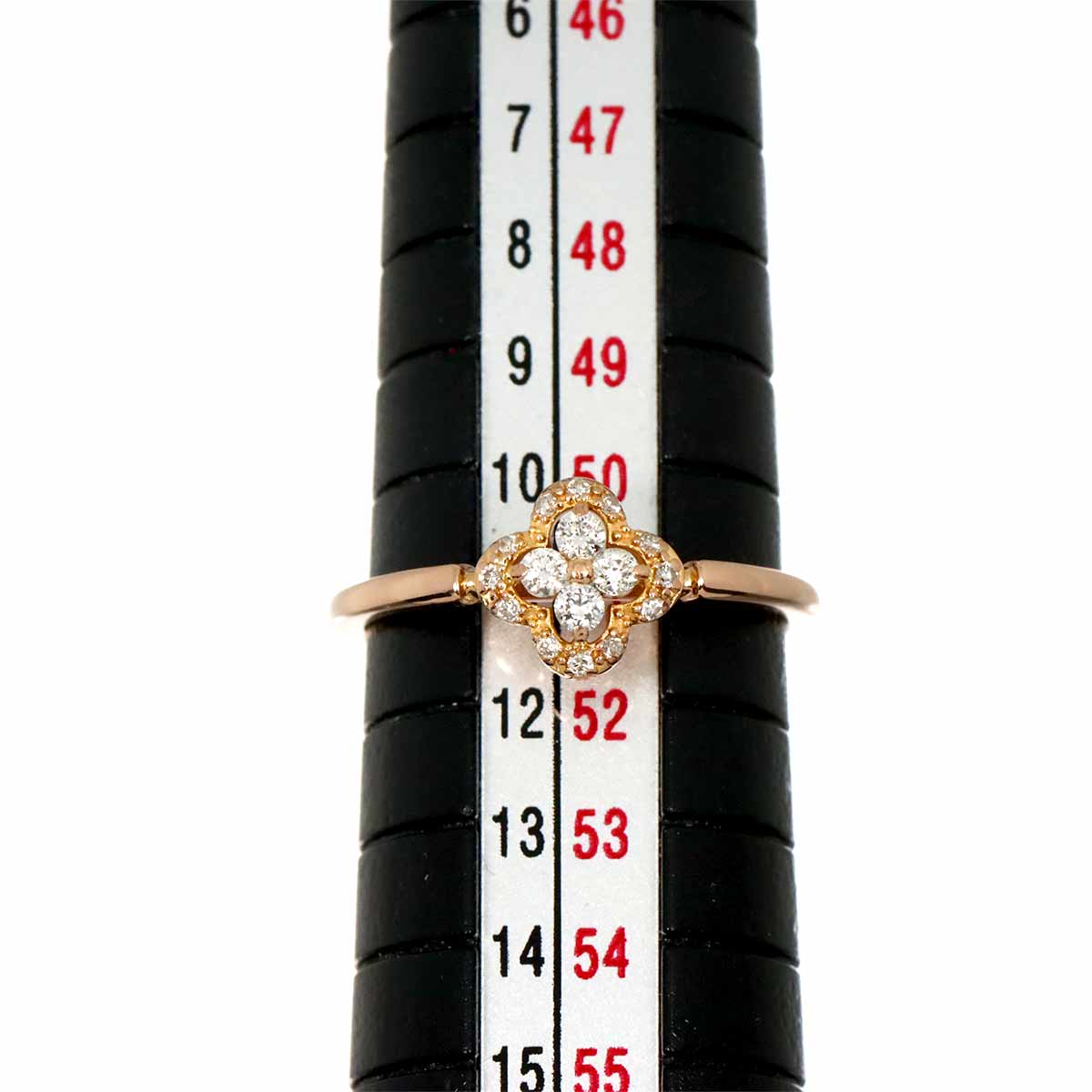 Diamond 0.13ct Ring 18K K18 PG 750 size5.5-5.75(US)