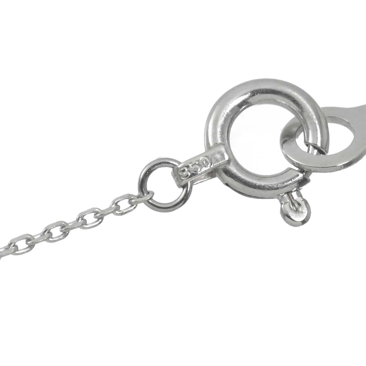 Baby Pearl 4.6mm Diamond Necklace Pt Plarinum