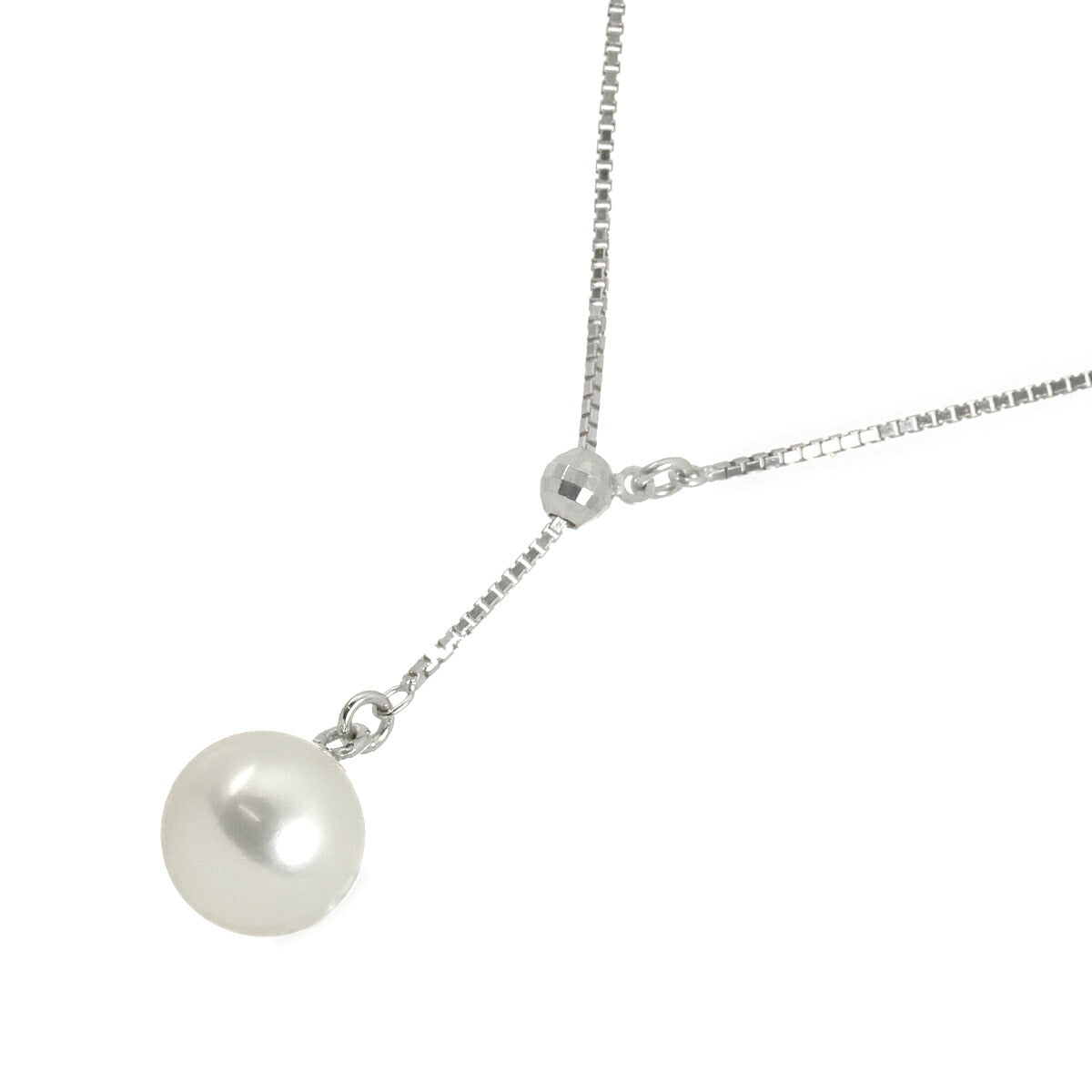 Akoya Pearl 7.7mm Necklace 18K WG 750