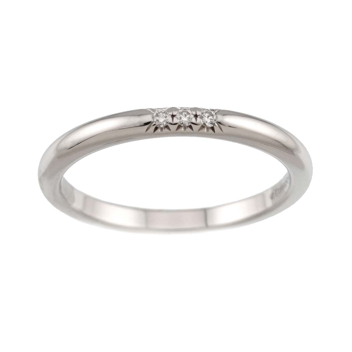Forever Band Diamond Ring Pt Platinum Size6-6.25(US)