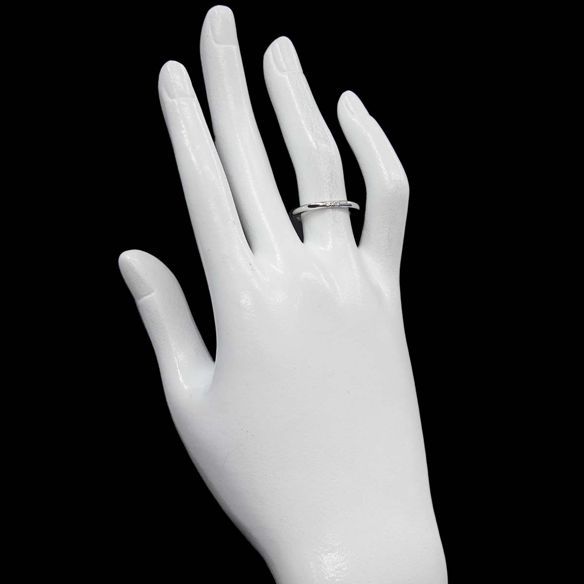 Forever Band Diamond Ring Pt Platinum Size6-6.25(US)