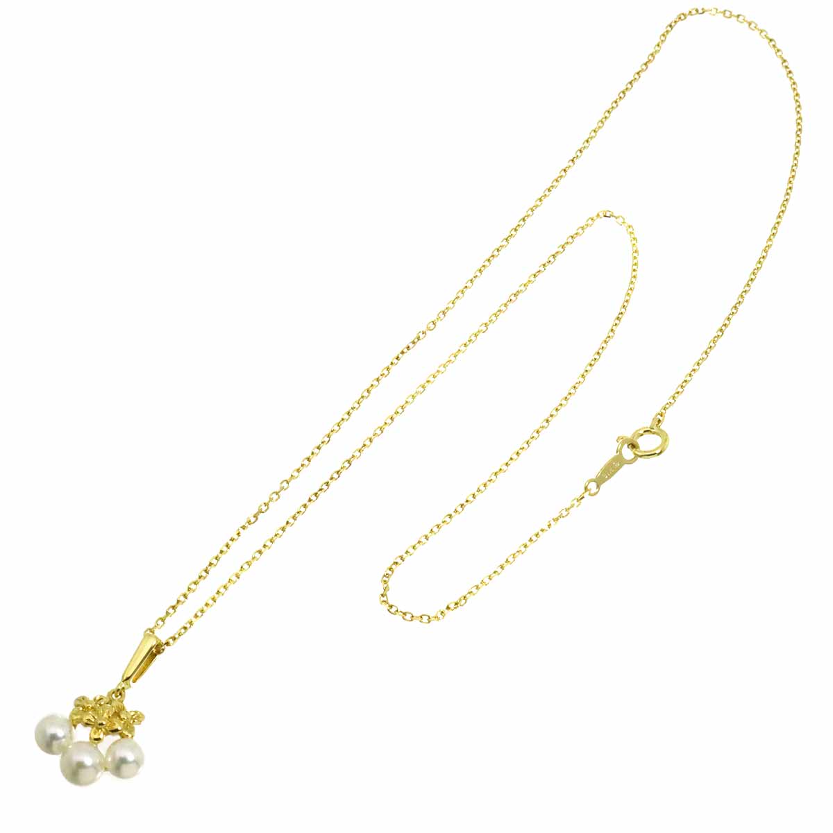 Akoya Pearl 4.3-4.8mm Necklace 18K YG 750