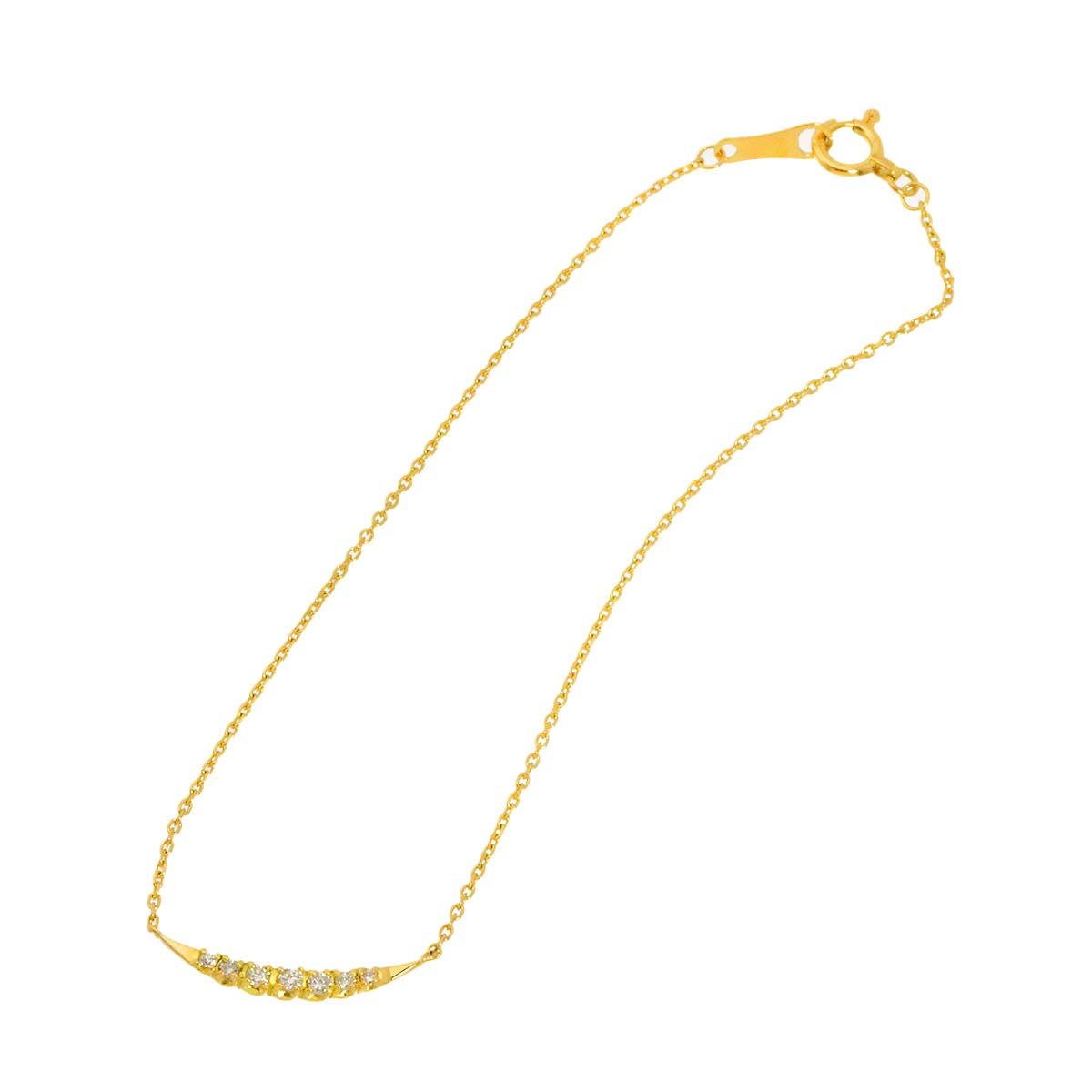 Diamond 0.07ct Bracelet 18K Yellow Gold 750
