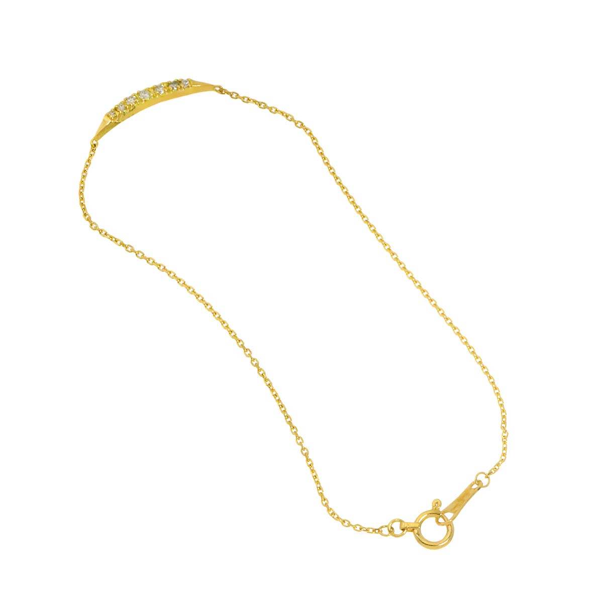 Diamond 0.07ct Bracelet 18K Yellow Gold 750