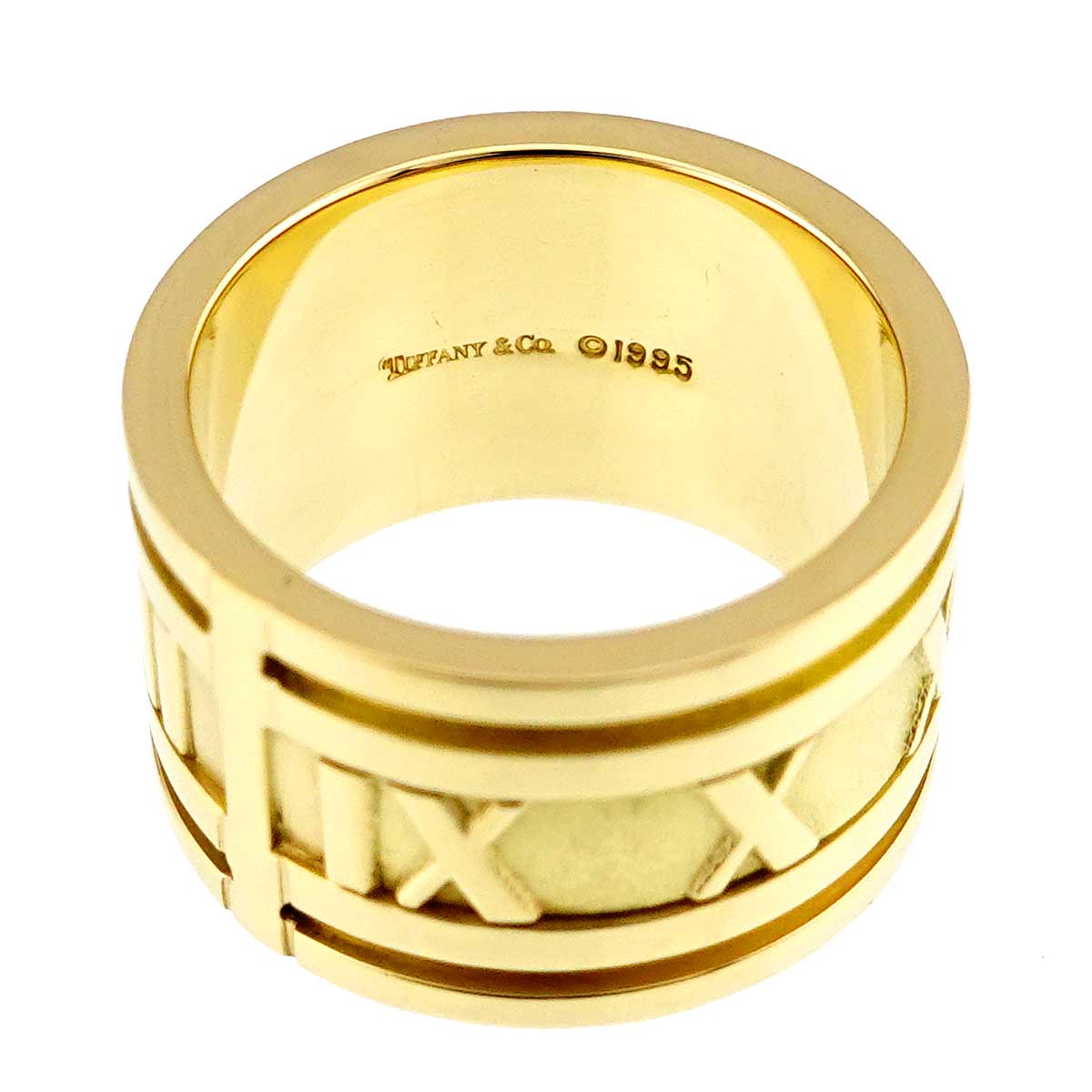Atlas Wide Ring 18K K18 YG 750 size5-5.25(US)