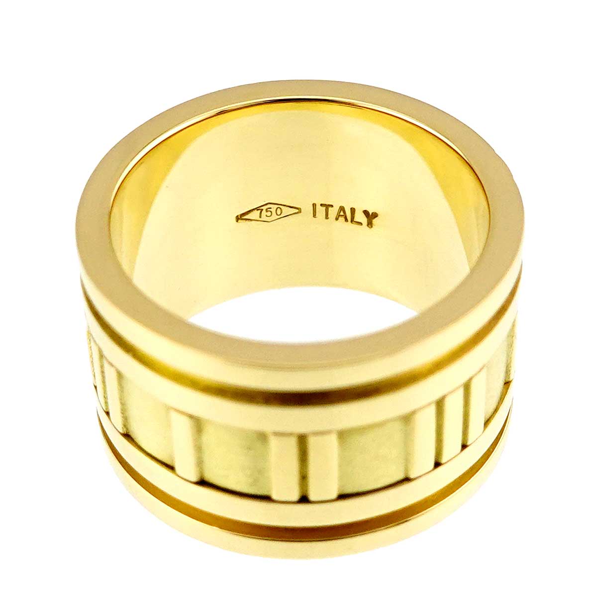 Atlas Wide Ring 18K K18 YG 750 size5-5.25(US)
