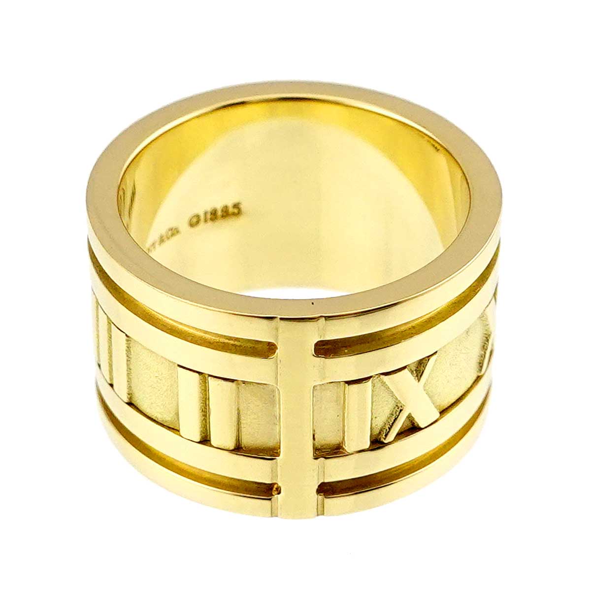 Atlas Wide Ring 18K K18 YG 750 size5-5.25(US)