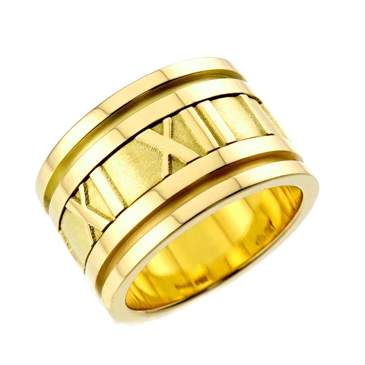 Atlas Wide Ring 18K K18 YG 750 size5-5.25(US)