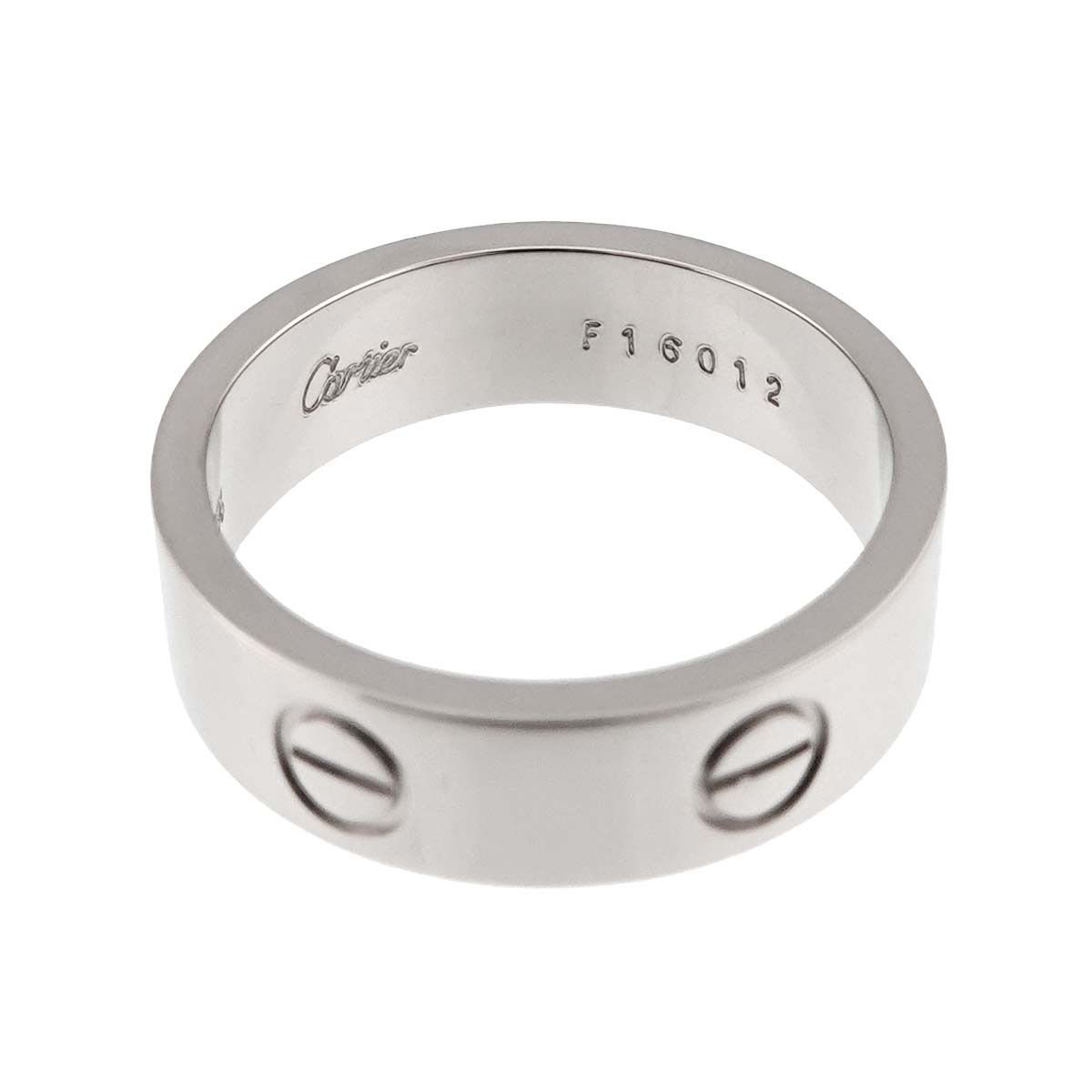 Love Ring 18K White Gold 750 size58 7.75-8(US)
