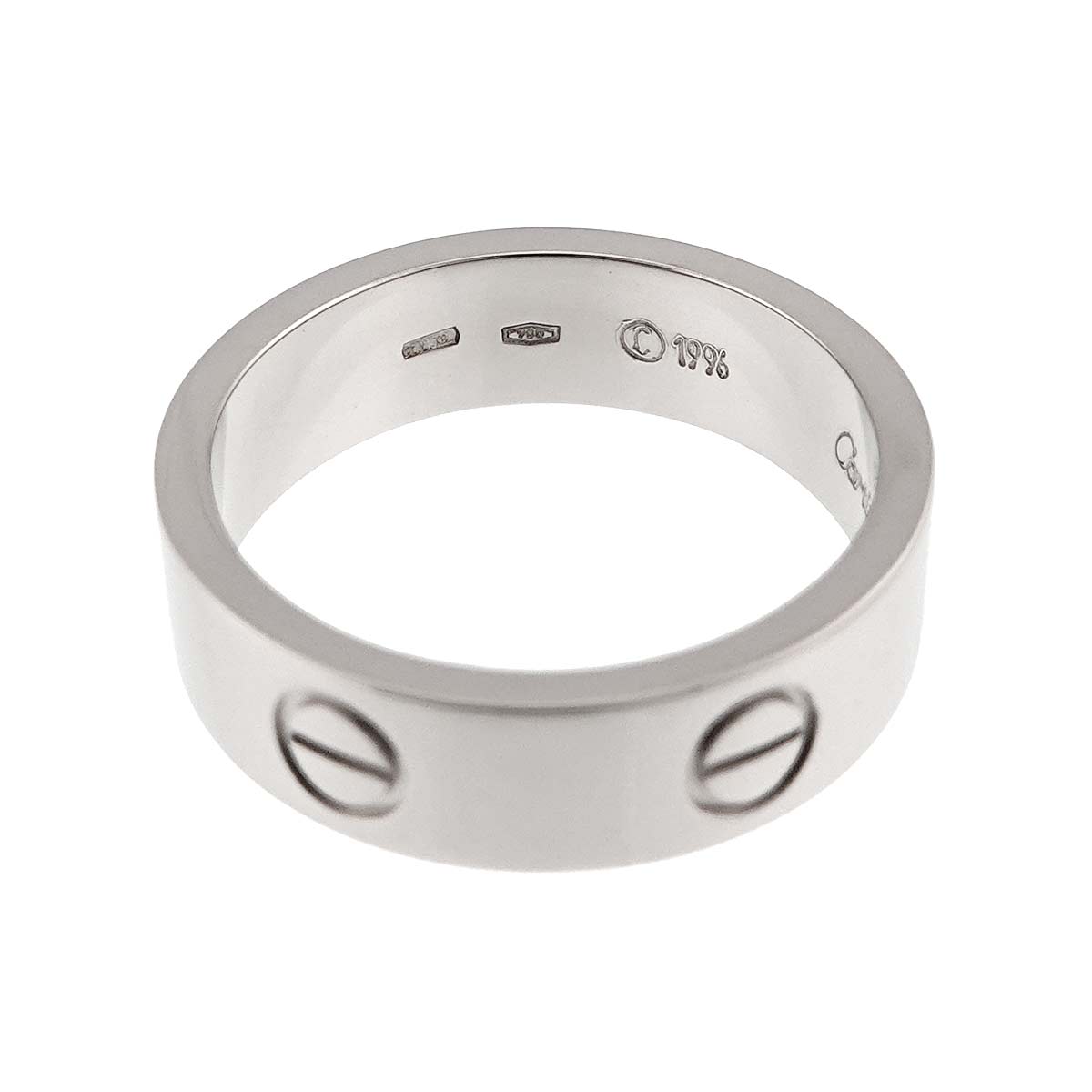 Love Ring 18K White Gold 750 size58 7.75-8(US)
