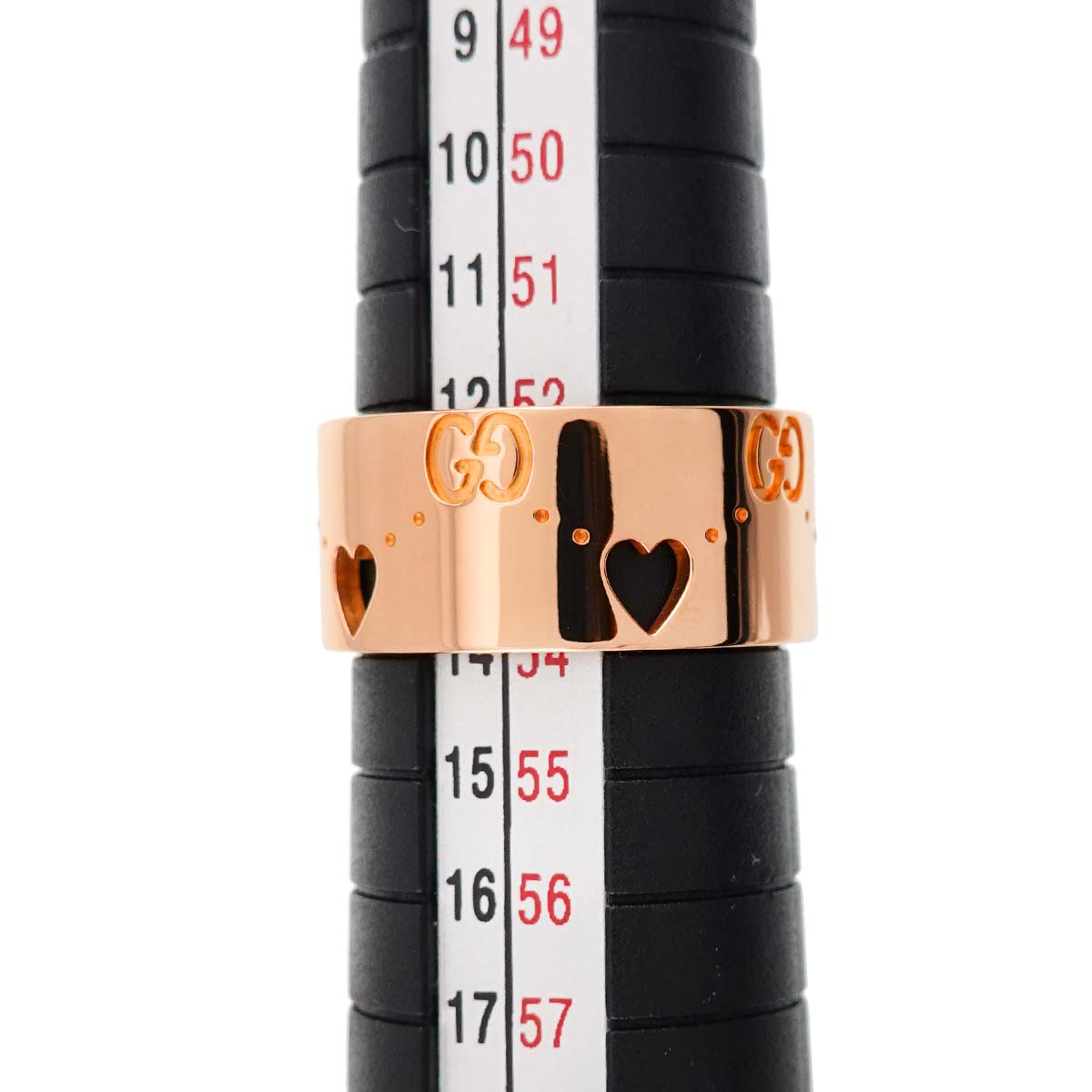 Icon Heart Wide Ring 18K PG 750 Size14 6-6.25(US)