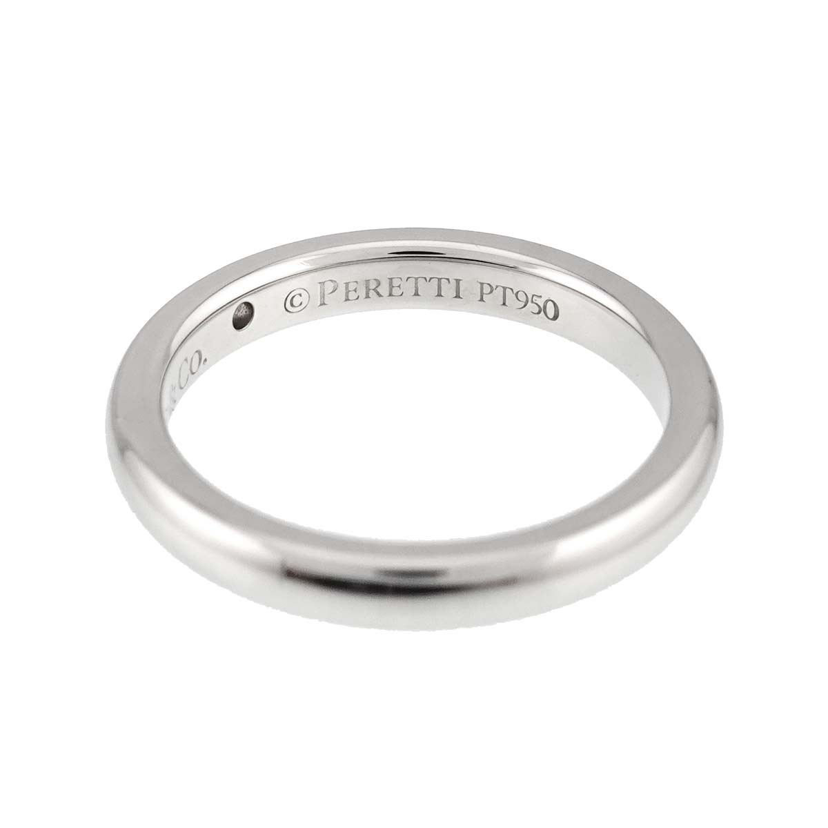 Stacking Band Ring Diamond 1P Platinum Size4.5(US)