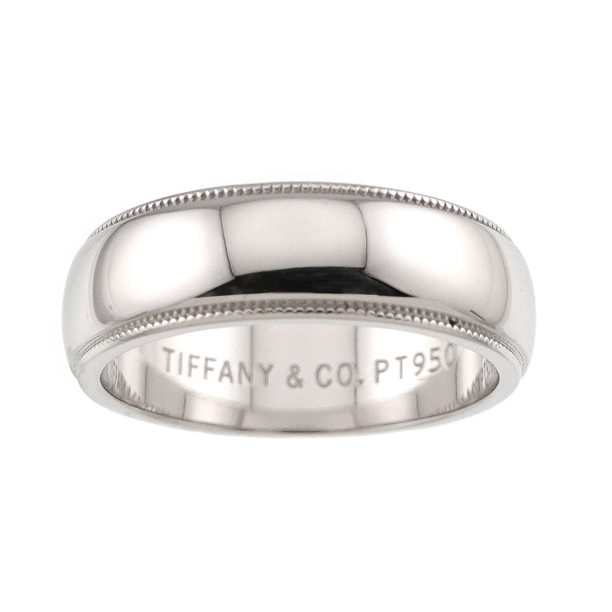 Milgrain Band Ring Pt Platinum Size6.75(US)