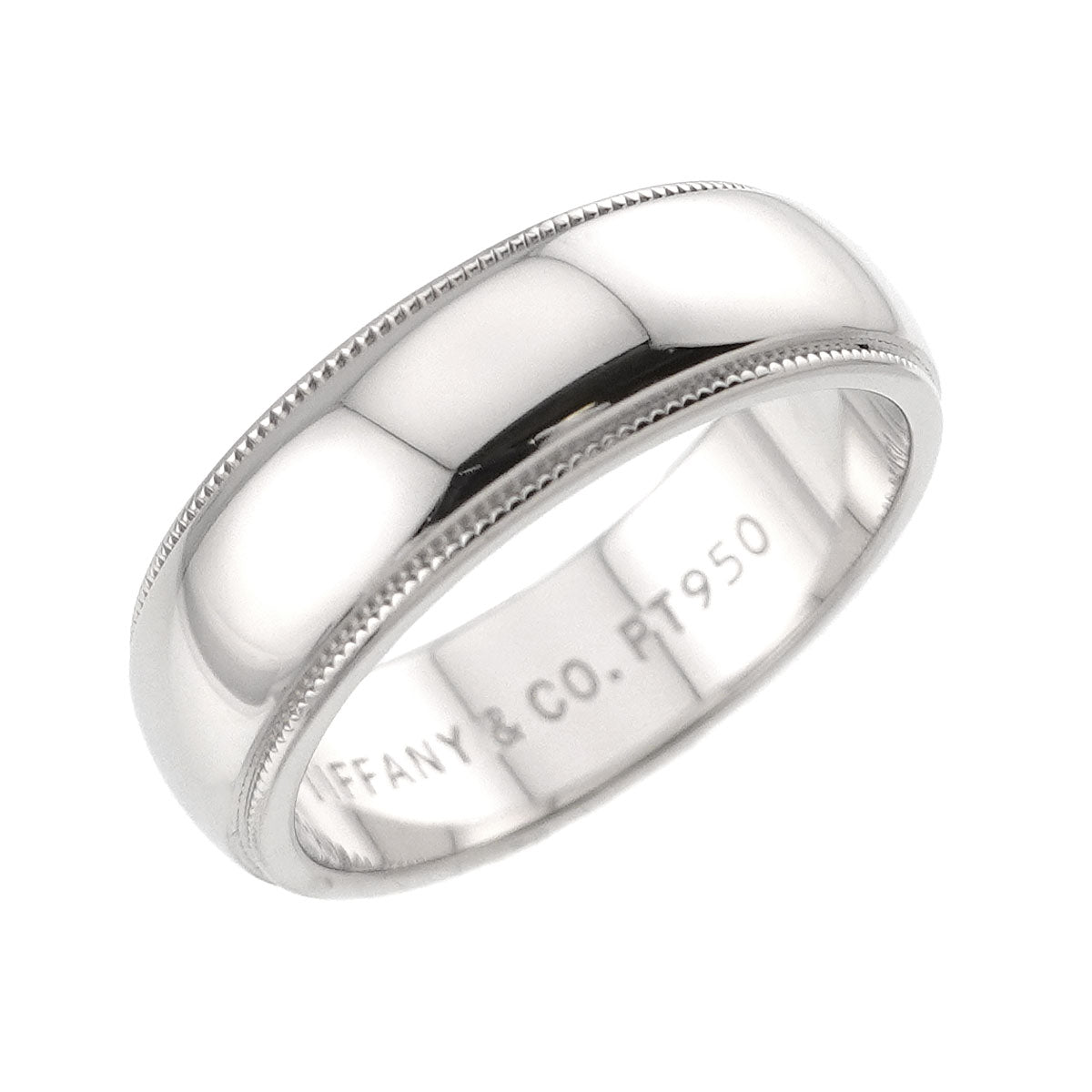 Milgrain Band Ring Pt Platinum Size6.75(US)