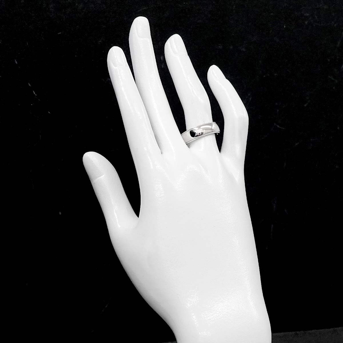 Milgrain Band Ring Pt Platinum Size6.75(US)