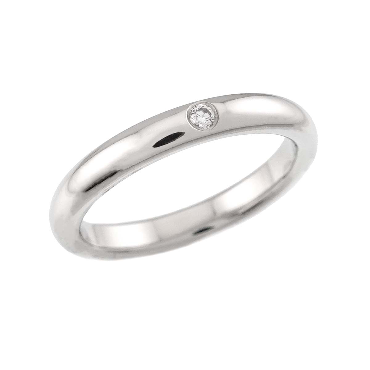 Stacking Band Ring Diamond 1P Platinum Size4.5(US)