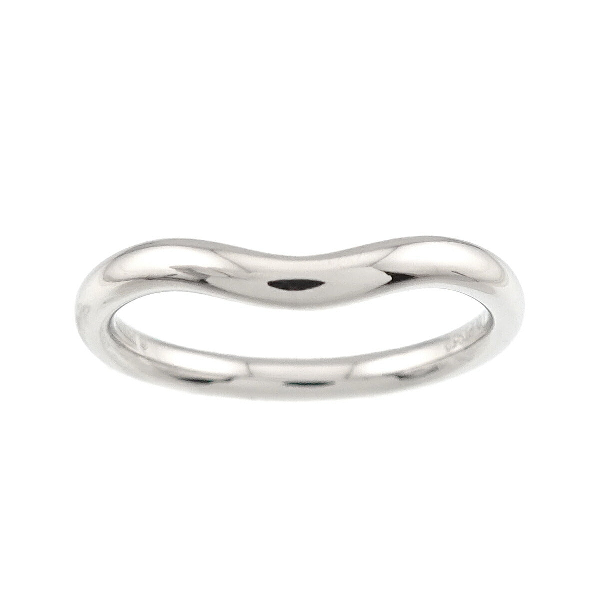 Curved Band Ring Platinum size4.5-4.75(US)