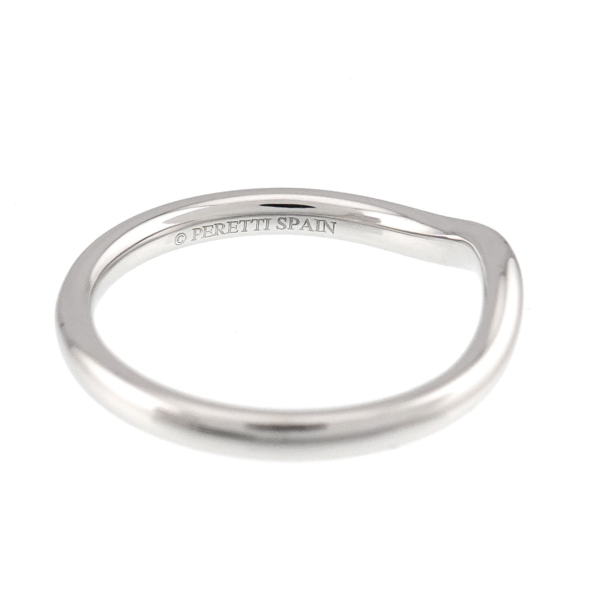 Curved Band Ring Platinum size4.5-4.75(US)