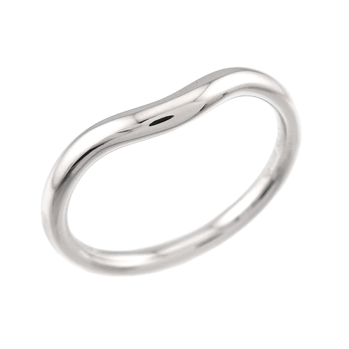 Curved Band Ring Platinum size4.5-4.75(US)