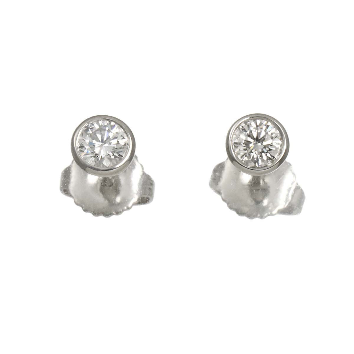 By The Yard Diamond Earrings Pierced Pt
