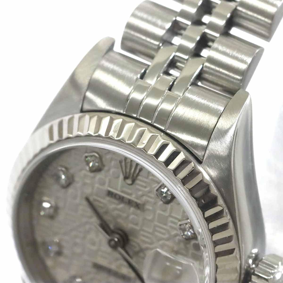 Datejust 69174G Serial A 750 WG 10P Diamond Silver Dial Ladies