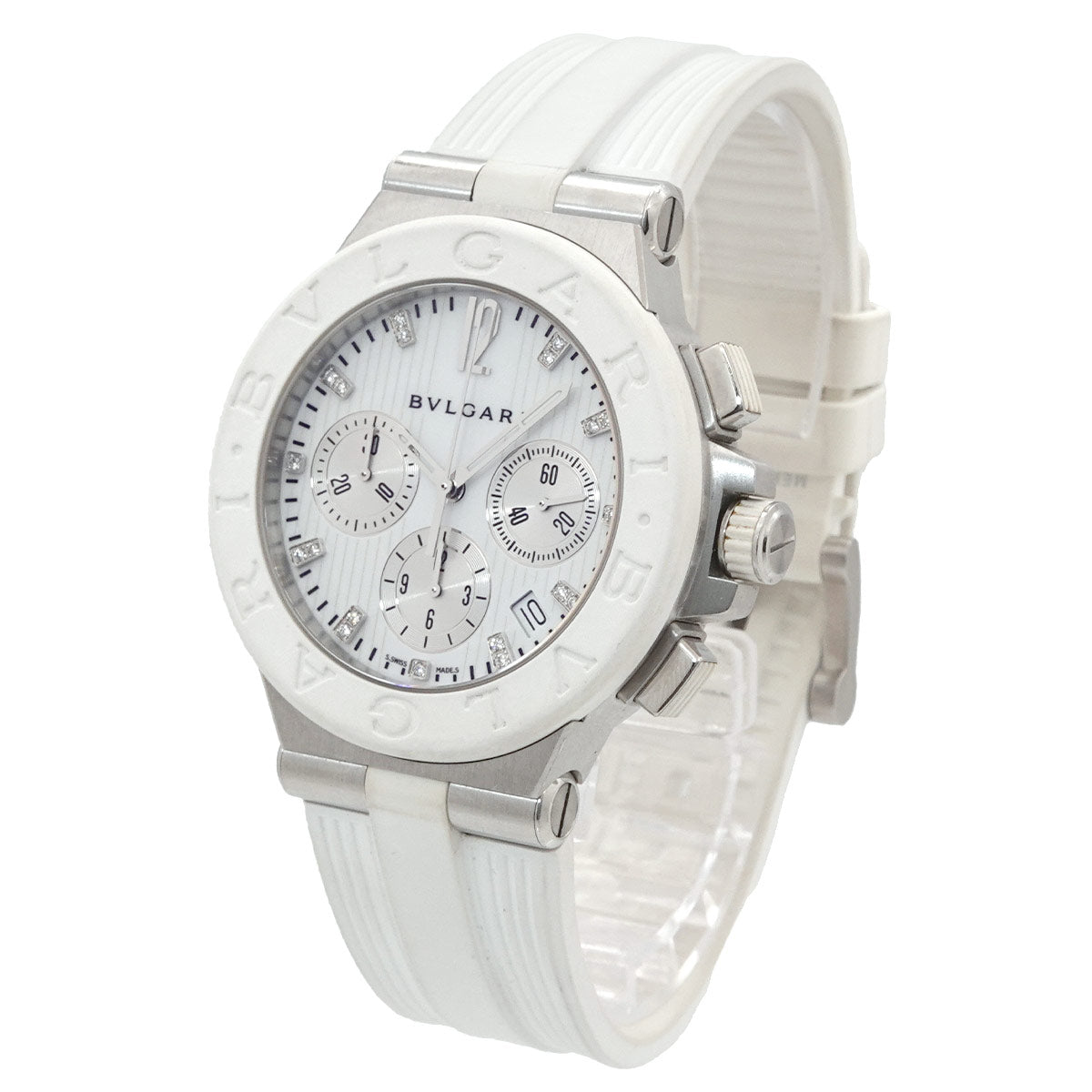 Diagono Chronograph DG40SCH Date Automatic White Dial
