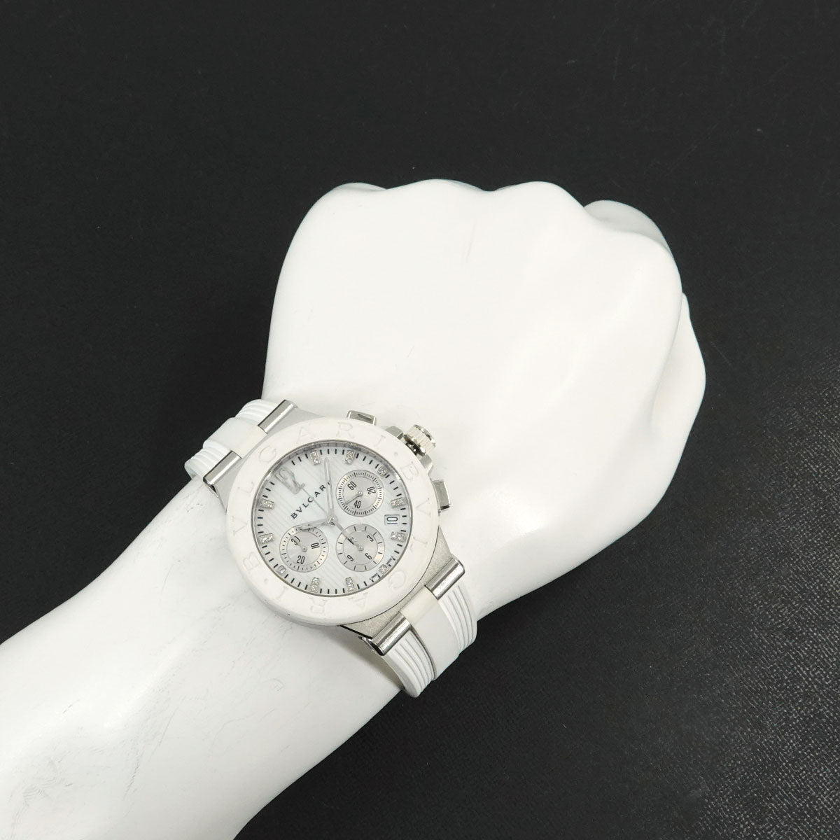 Diagono Chronograph DG40SCH Date Automatic White Dial