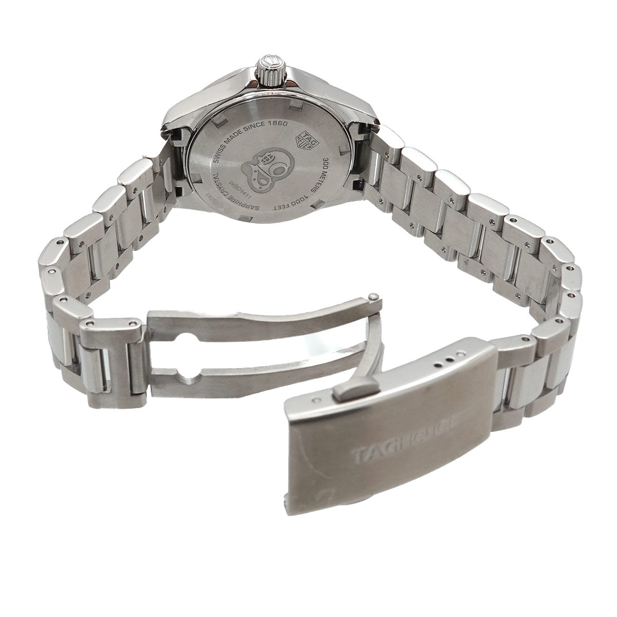 Aquaracer 300 WBD1411 Quartz Date White Shell Dial Ladies