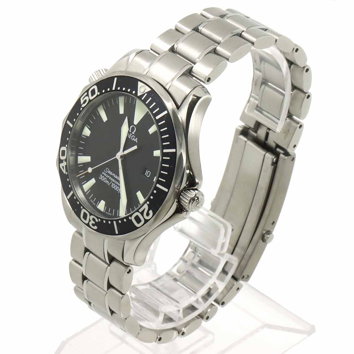 Seamaster Professional 300 2264 50 Quartz Date Black Dial Mens