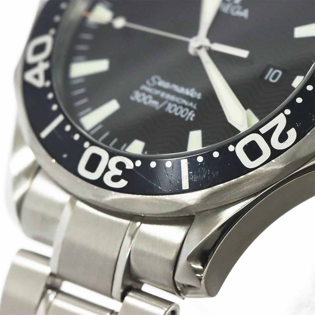 Seamaster Professional 300 2264 50 Quartz Date Black Dial Mens
