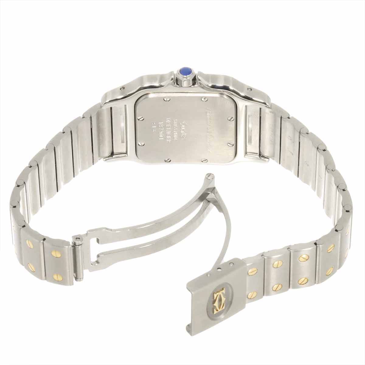 Santos Galbee LM W20011C4 Quartz YG Cream Dial Mens Watch
