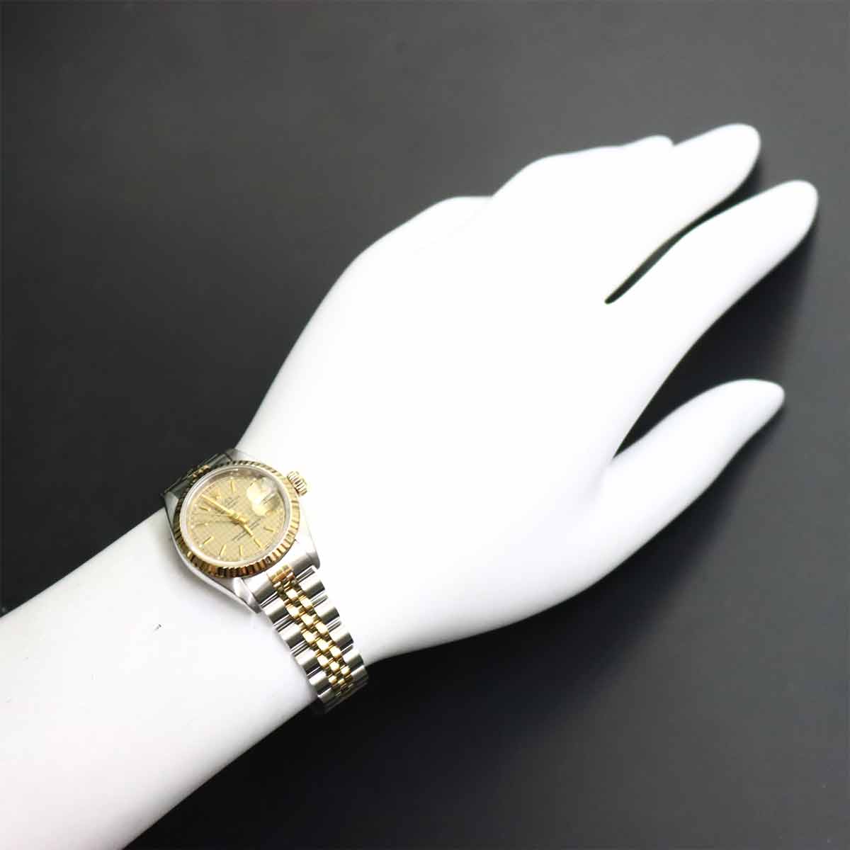 Datejust 69173 Serial E Automatic Gold Dial 750 YG Ladies