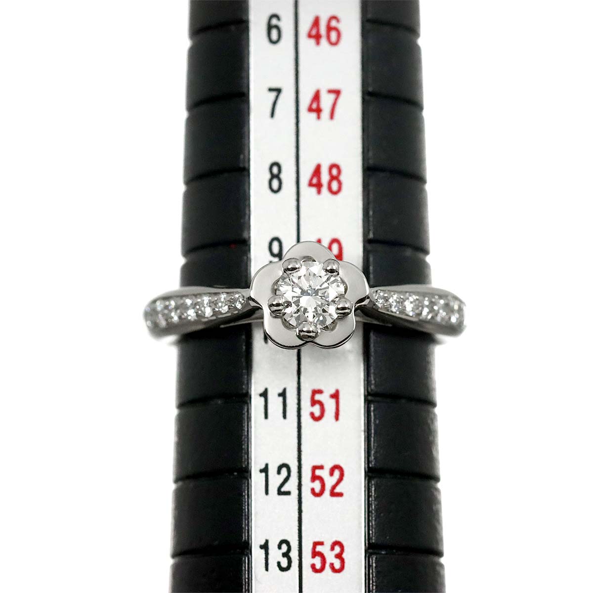 Camellia Diamond 0.25ct F/VVS1/3EX Ring Pt size50 5.25(US)