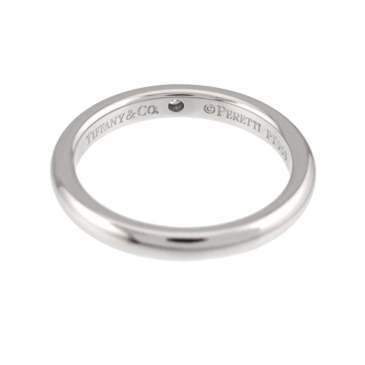 Stacking Band Ring Diamond 1P Platinum Size5.25(US)
