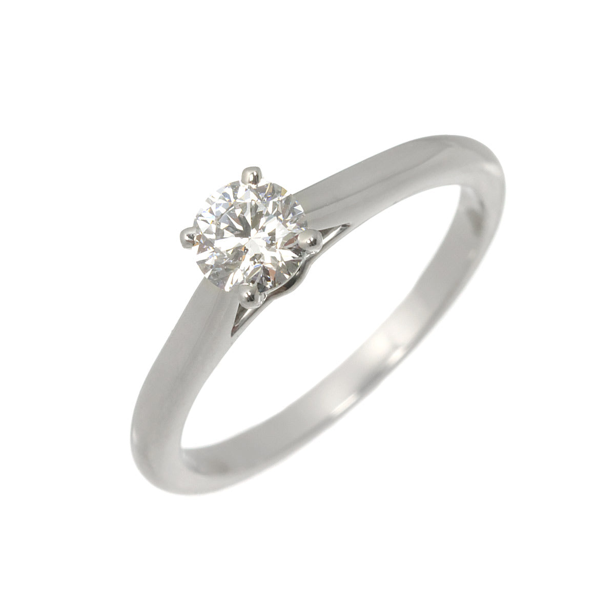 Diamond 0.37ct E/VVS2/EX Ring Pt Platinum Size49 4.75-5(US)