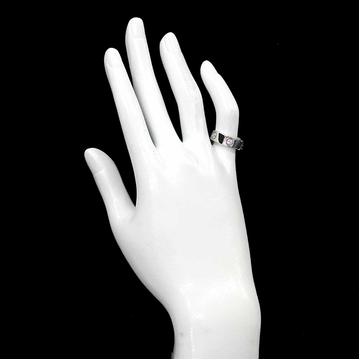 Love Classic Ring Diamond 3P 18K WG 750 size49 4.5-4.75(US)