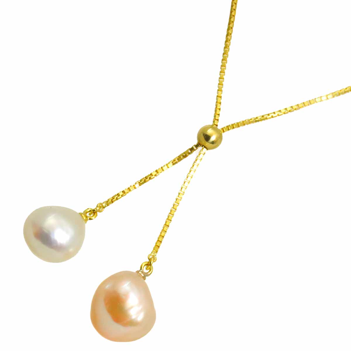 Freshwater Pearl Necklace 18K YG 750