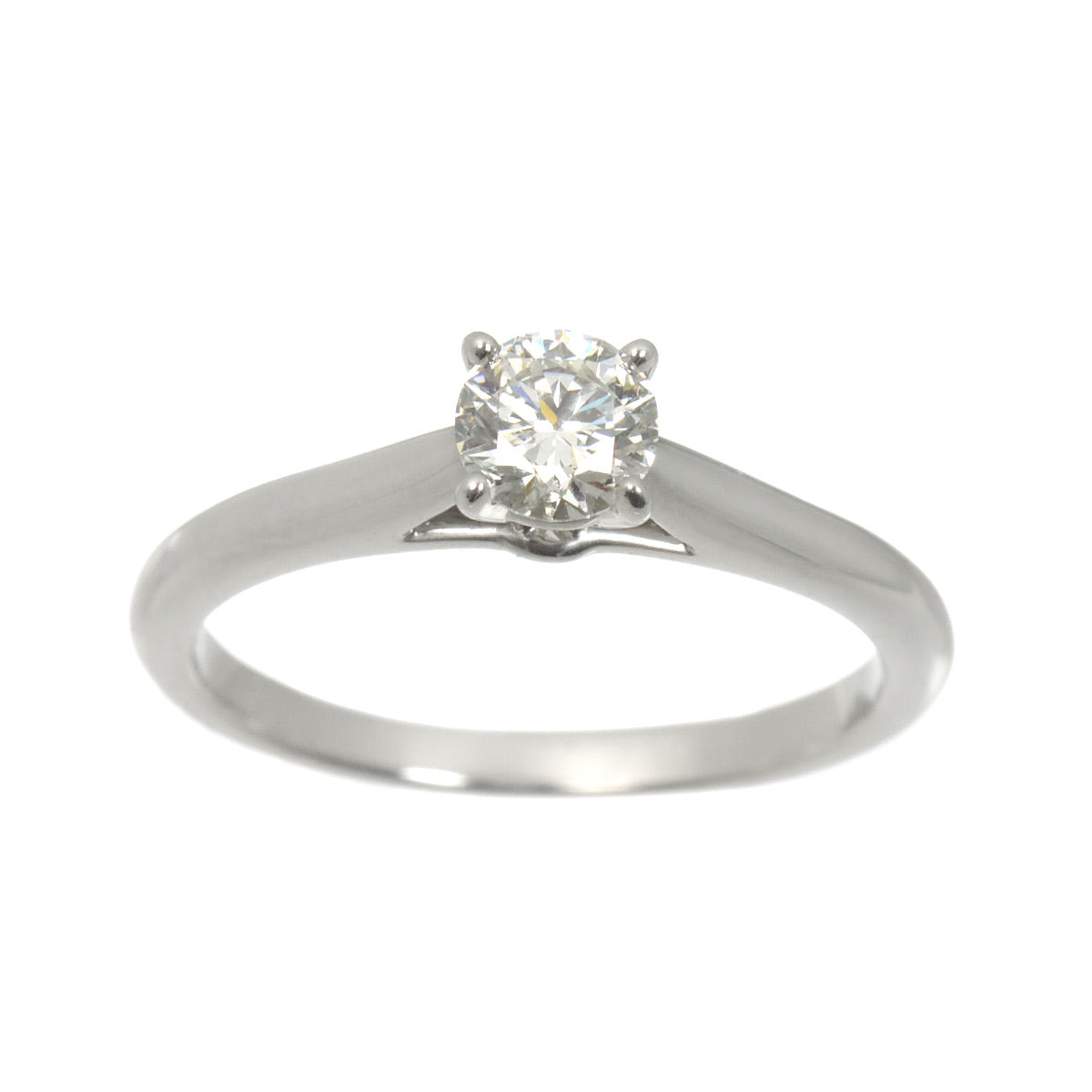 Diamond 0.33ct G/VS1/3EX Ring Platinum size48 4.5(US)