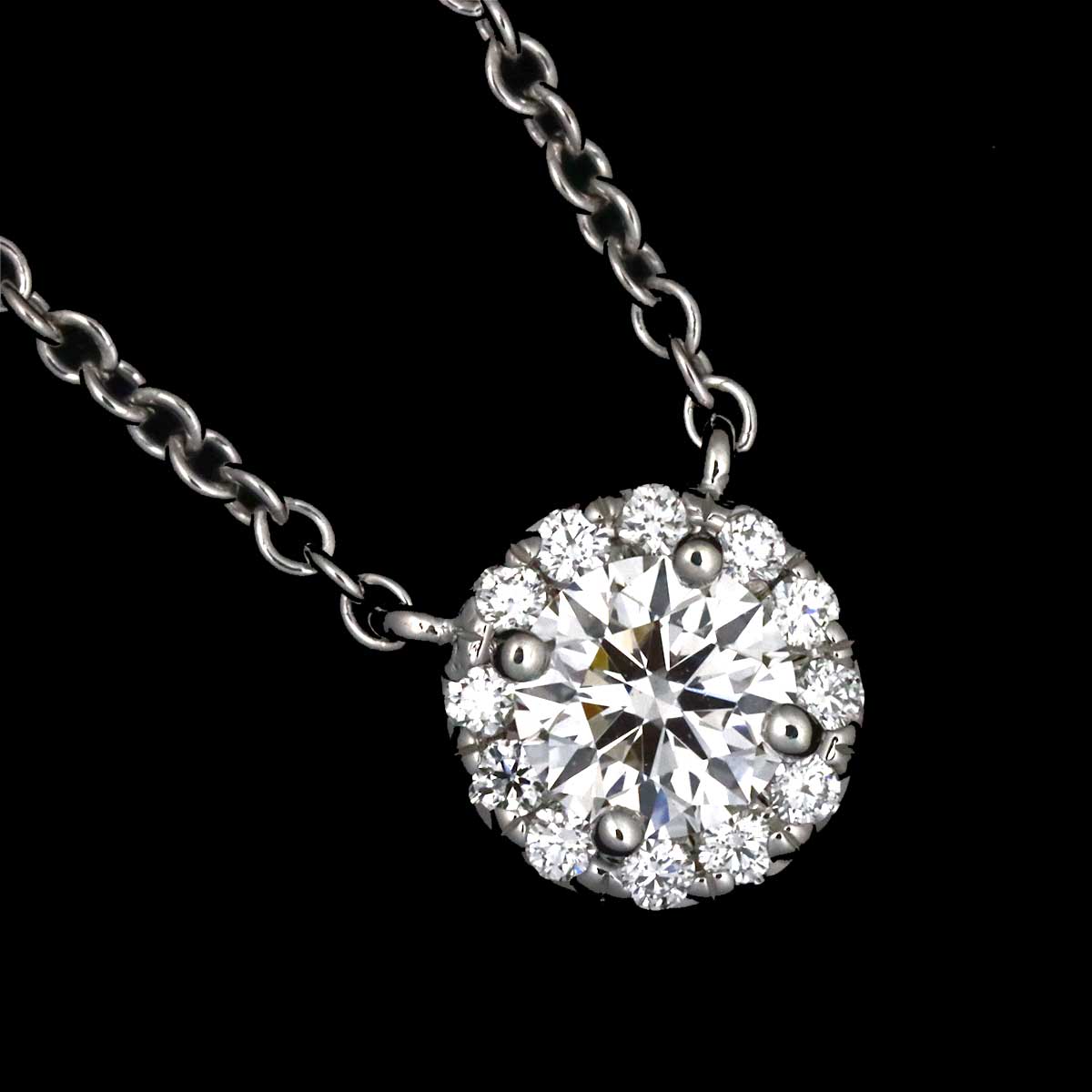 Diamond 0.20ct F/VS1/3EX Necklace Platinum