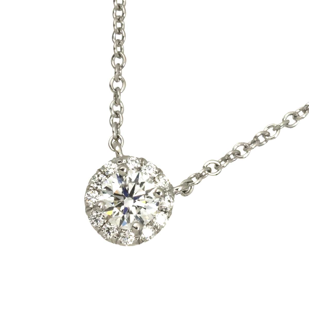Diamond 0.20ct F/VS1/3EX Necklace Platinum