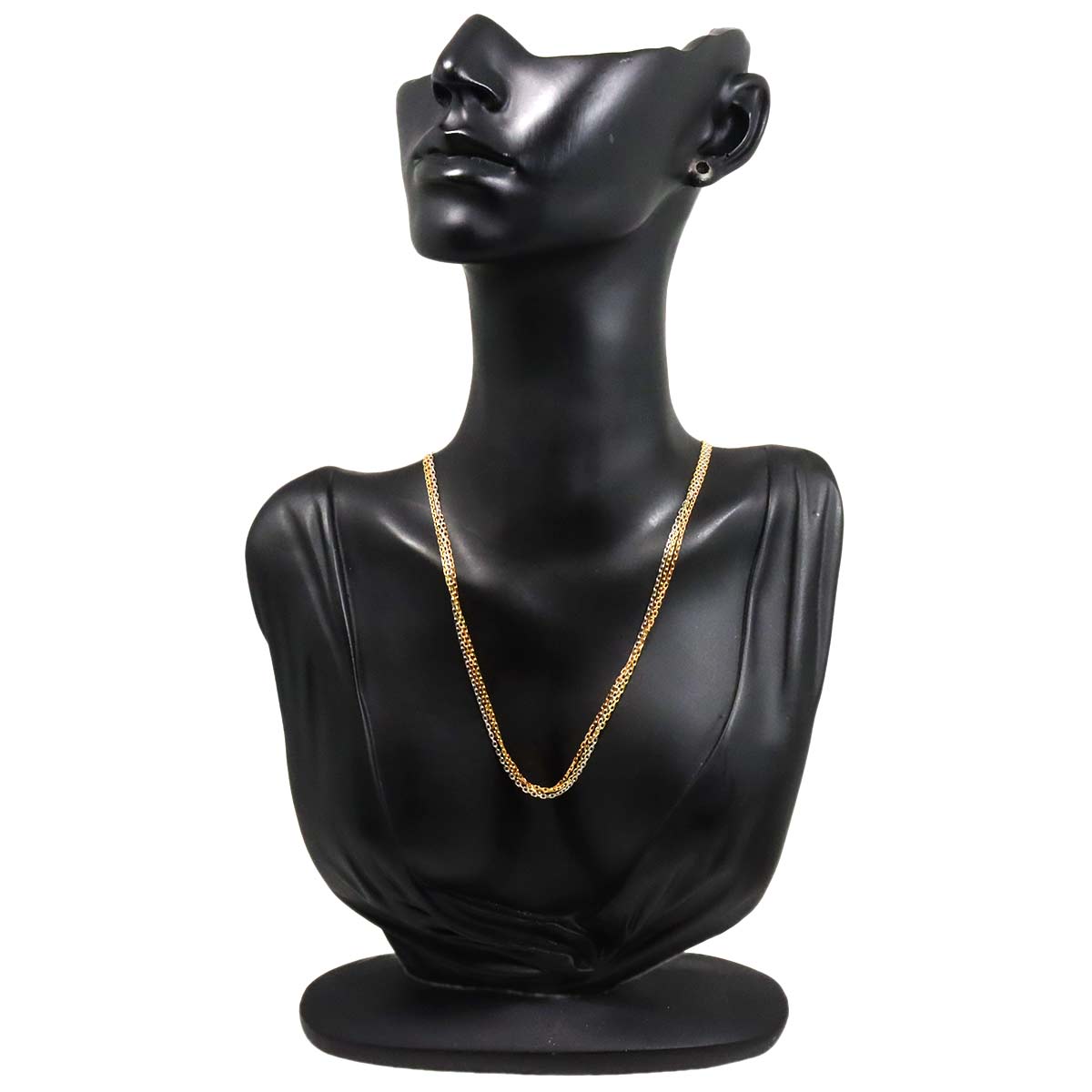 Trinity Chain Necklace 18K YG WG PG 750