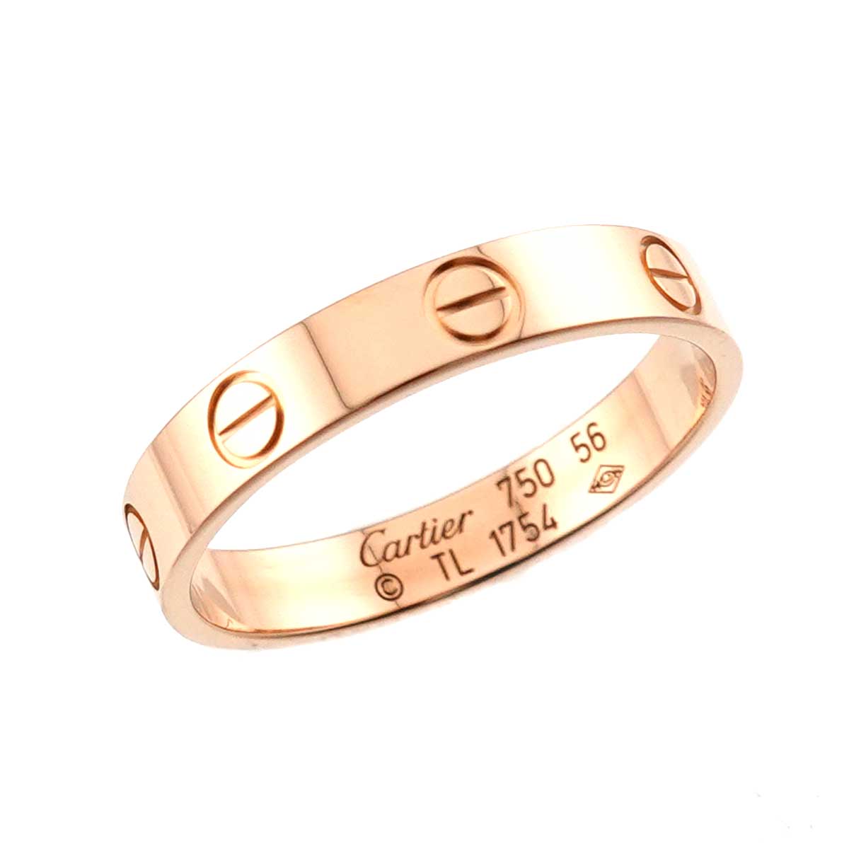 Mini Love Ring 18K Pink Gold 750 size56 7.25-7.5(US)