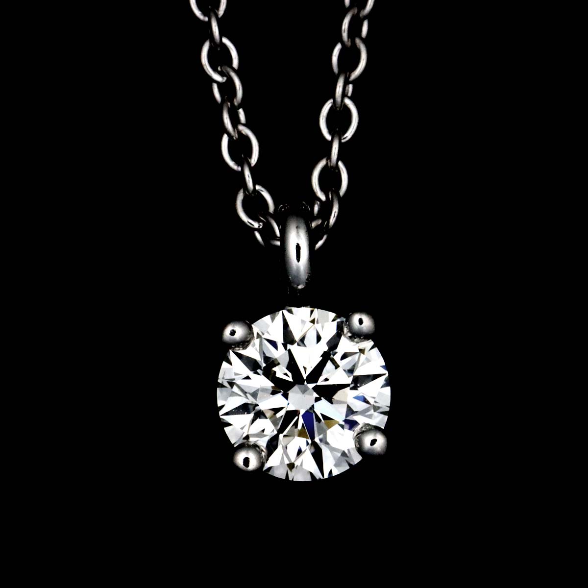 Diamond 0.30ct I/VS1/3EX Necklace Platinum