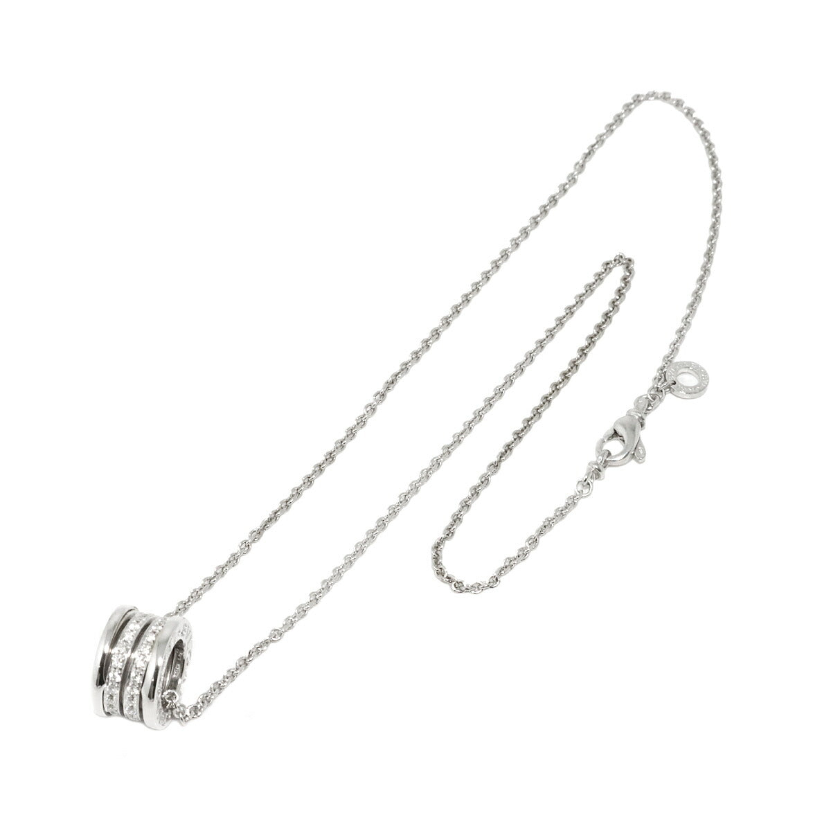 B-ZERO1 Diamond Necklace 18K WG White Gold 750